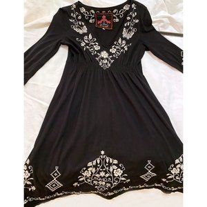 Johnny Was embroidered cocktail dress